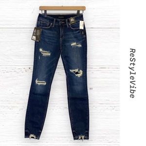 SILVER JEANS Womens Denim 24/L29 Elyse Curvy Skinny Fit Style Stretch NWT NEW